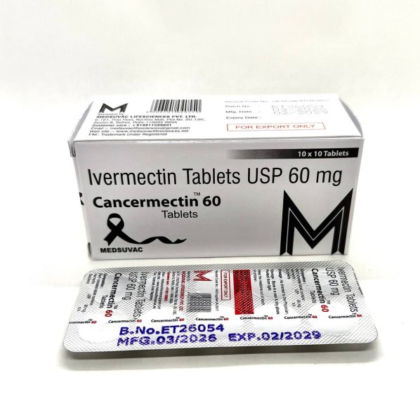 Cancermectin-60 (Ивермектин 60мг) 10таблеток