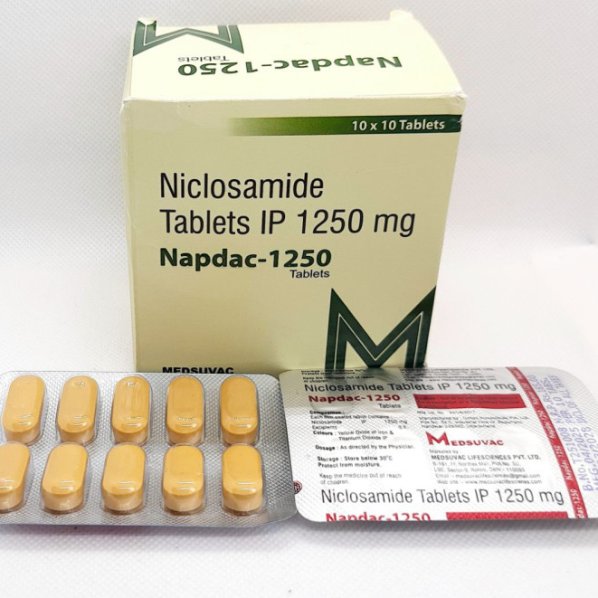 Napdac-1250 (Никлозамид 1250мг) 10таблеток